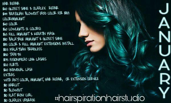 January hair specials