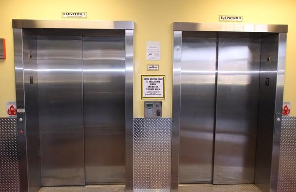 Easy access oversized elevators at Safeguard Self Storage in Brooklyn, NY.