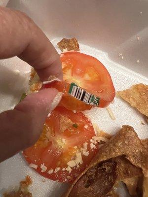 Sticker on tomato, do you wash your produce?