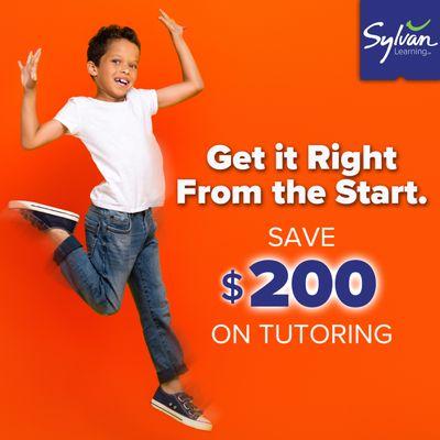 Start the school year strong with Sylvan! Save $200 when you start Sylvan in August. Contact us for more information.