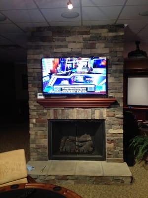 TV over Fireplace (Store)