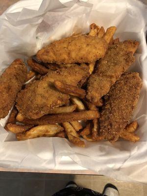 Chicken Tender and French Fries