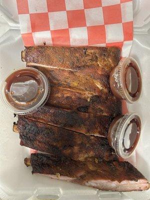 Half rack of ribs