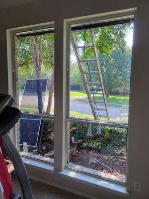 Removing the grid windows really opened up every room in our house, just beautiful!!