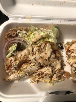 Chicken sub bbq