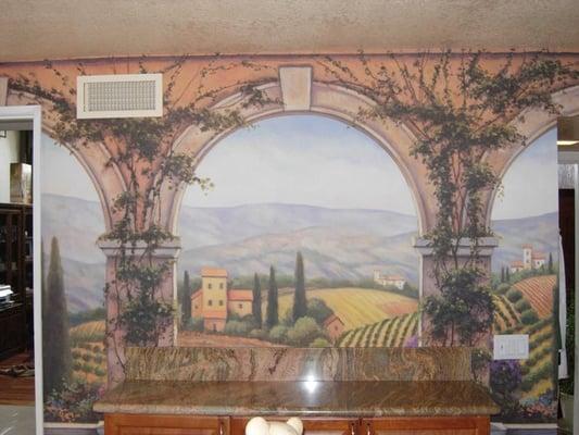 Mural wallcovering installation