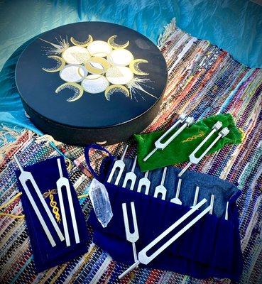 Just some of the tools we use for Energy and Frequency Healing