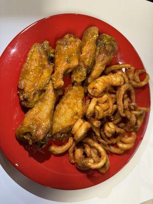 Wings and fries