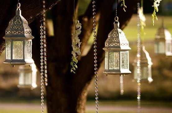 Hanging Lanterns & Crystals