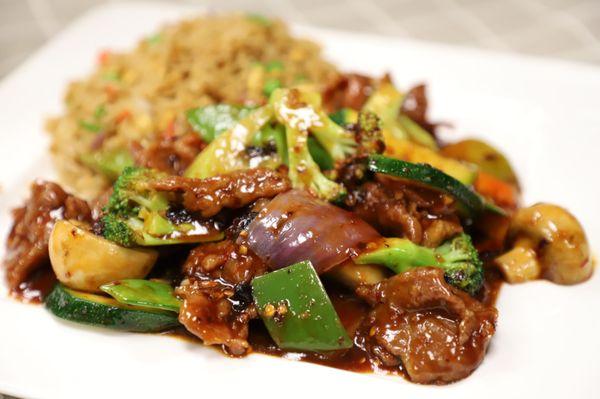 Beef with black bean sauce