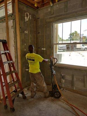 Installing Masonry Block Foam