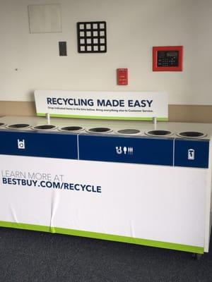 I do like that consistently at all Best Buys across the country, you will find the battery and electronic recycling bins at the front door.