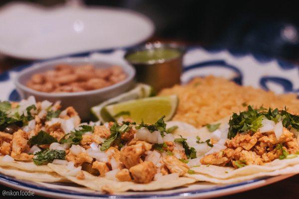 Pollo adobado tacos IG: @thephotographerfoodie