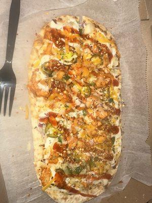 BBQ chicken pizza