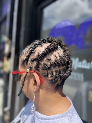 Locs retwist and style