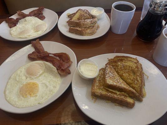 2 piece French toast breakfast