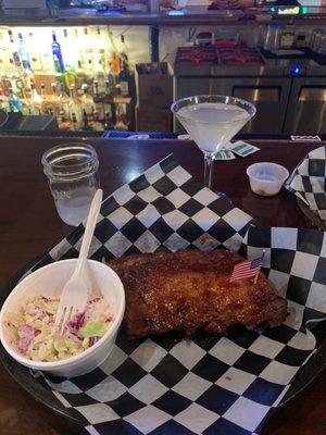 Ribs and lemon drips with season fries!