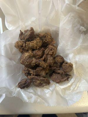 Fried Gizzards hard