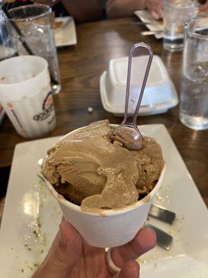 Italian espresso gelato in smallest size