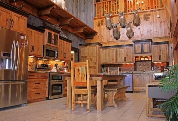 Custom cabinets for our showroom kitchen