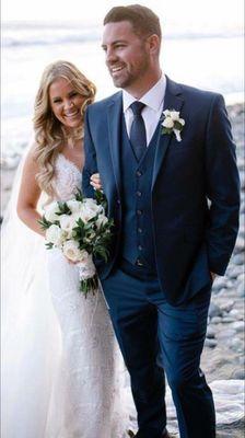 Congrats to Eric on having a beautiful wedding who had the suit altered at Sparkle Cleaners