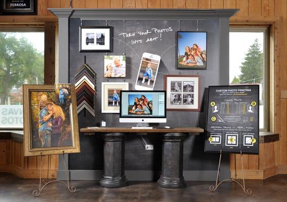 Besides framing, we offer printing services... Turn your favorite digital photos into art!