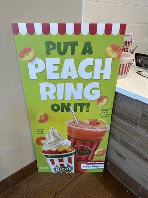 Limited edition PEACH RING - oh my!