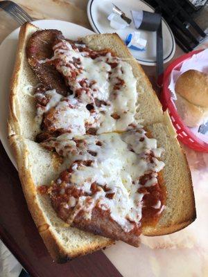 Eggplant parm sub