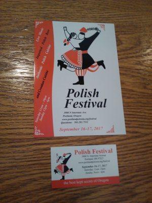 Did you know that, like the Greek Festival and Festa Italiana, there is also a Polish Festival?  Now you do.