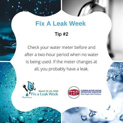 Fix a Leak Week Tip#2