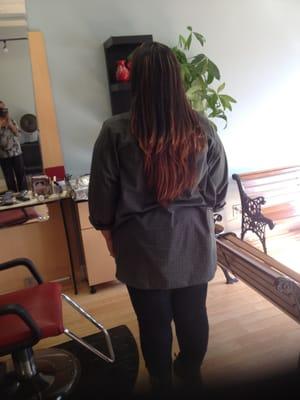 Long layered cut by Sara