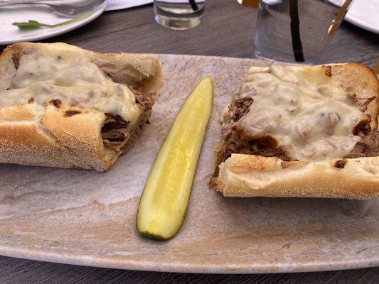 Brisket cheesesteak