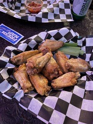 Salt and malt wings