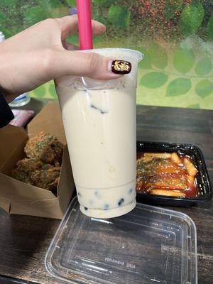 Milk tea with boba