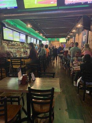 Nice interior for a neighborhood bar