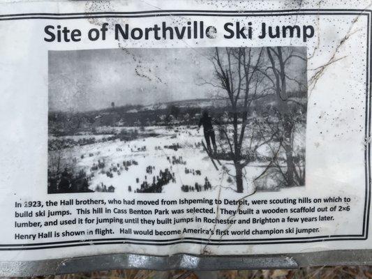 This is a photograph I took of signage on a trail in Cass Benton two years ago. I'm hoping you might have a copy. I would love to replace.