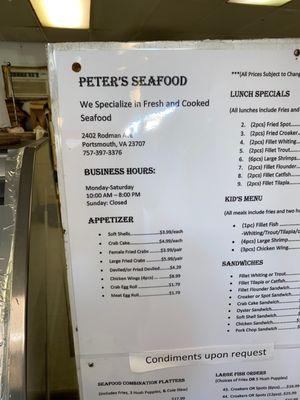 Peter's Seafood