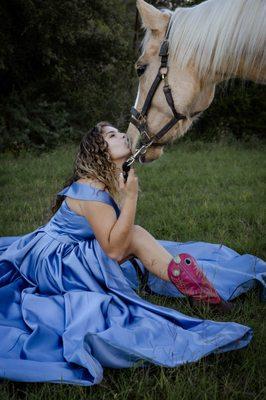 We loved capturing these birthday photos of our client with her horse!