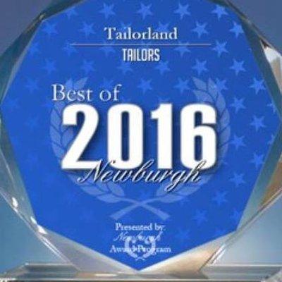 Best Tailor in Newburgh Award for 2016!