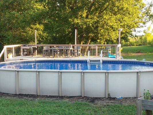 Above ground pool