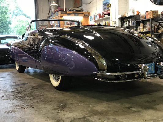 Custom 1948 1 of 2 Cadillac, it got a full detail and is now showroom ready!