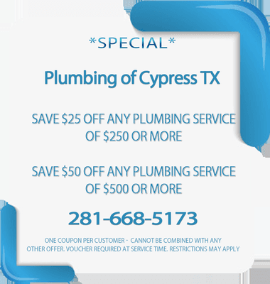 Plumbing in Cypress