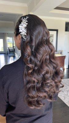 Bride's hair