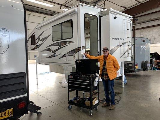 Our Camper in the Service Department