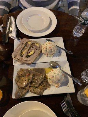 Pickled Veal tongue and Matambre Arrollado, two delicious appetizers!