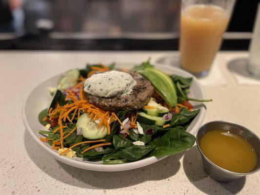 Create your own burger bowl