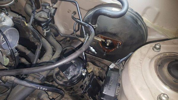 Master cylinder removal