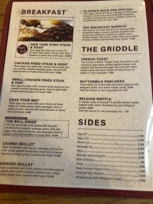 New menu as of 12/2021