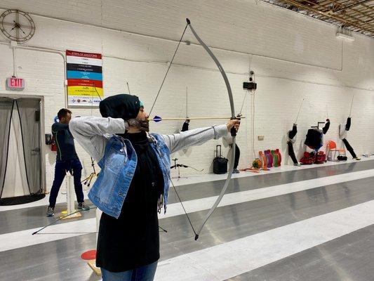 Adult Archery at the Indoor Archery Range