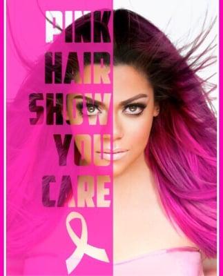 October is Breast Cancer Awareness Month and to show our support we will be donating a percentage of our pink hair extension proceeds!